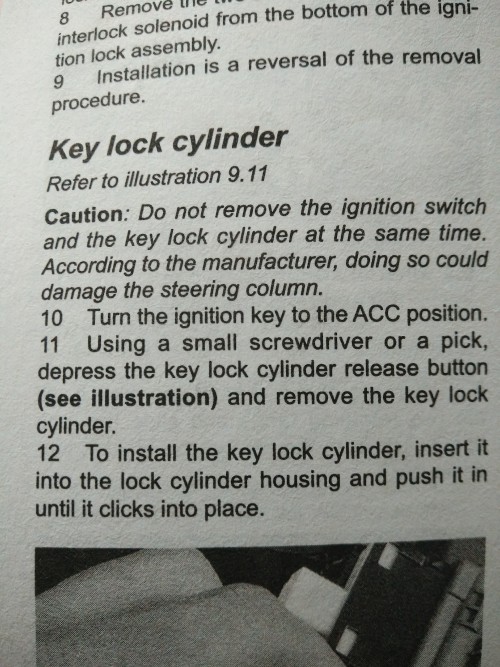 hilux key cylinder 1