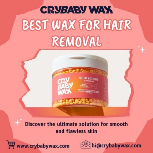 Introducing Crybaby Wax, the Best Wax for Hair Removal in the market. Our gentle formula effectively removes unwanted hair while also soothing the skin. Get smooth and hair-free skin. Shop Now: https://www.crybabywax.com/collections/shop