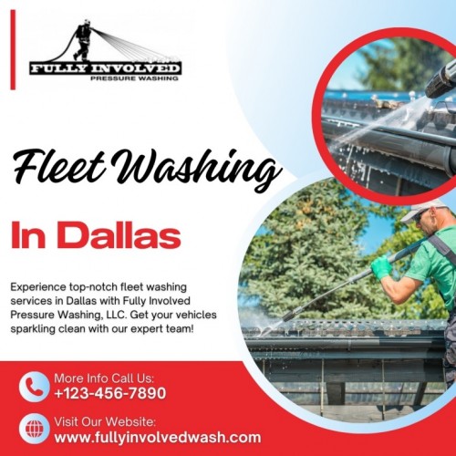 When it comes to the top fleet washing services in Dallas, appearance is no different from Fully Involved Pressure Washing, LLC. Their professional crew is devoted to offering pinnacle-notch offerings to leave your fleet shining like new. With their attention to elements and determination to be of high quality, you may remember that your motors are in specific fingers. Fully Involved Pressure Washing, LLC is going above and beyond to ensure purchaser pleasure, making them a pinnacle choice for fleet washing offerings within Dallas. Learn More: https://fullyinvolvedwash.com/fleet-washing